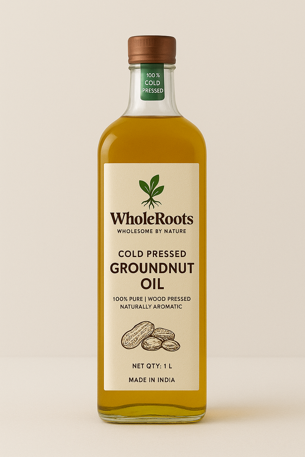 Cold-Pressed Groundnut Oil (Peanut Oil)
