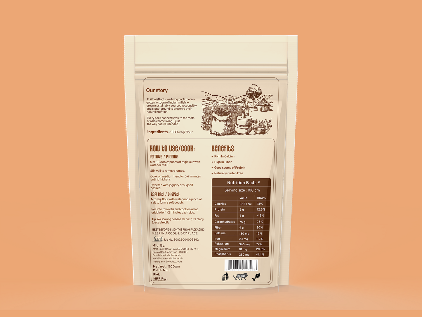 Ragi Flour (Finger Millet Flour)